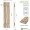 Ekena Millwork Rustic Two Board Spaced Board-n-Batten Riverwood Faux Wood Shutters, 11 1/2W x 76H, PR SHUBSS11X76RWPR - alternate 13